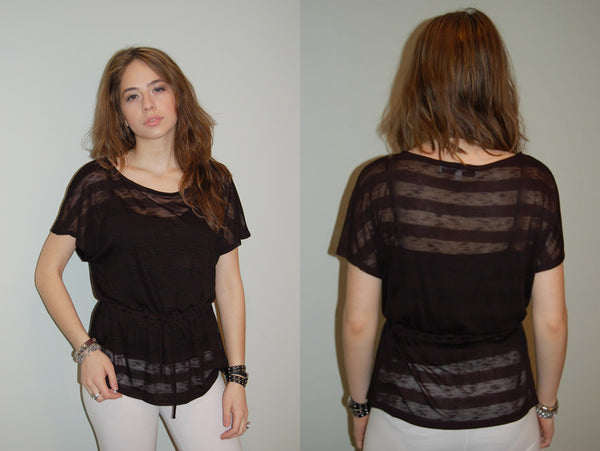 Alexis Lamontagna Burnout Pocket Tee - Batyana Boutique
 - 1