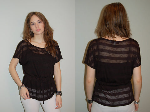 Alexis Lamontagna Burnout Pocket Tee - Batyana Boutique
 - 1