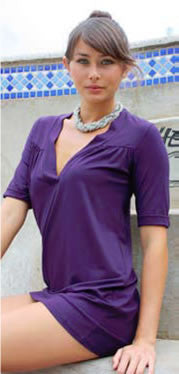 Fighting Eel Tiki Tunic - Batyana Boutique
 - 1