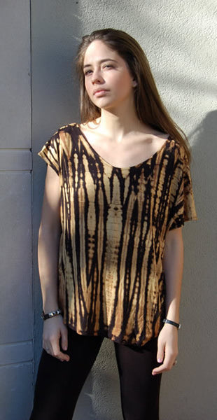 Fighting Eel Ulla Tiger Stripe Top - Batyana Boutique
 - 1