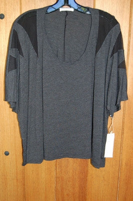 Fresh Laundry Mesh Shoulder Top - Batyana Boutique
 - 1