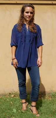 Isabel Lu Chloe Ruffle Top - Batyana Boutique
 - 2