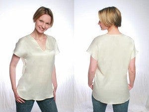 Isabel Lu V Neck Silk Blouse - Batyana Boutique
 - 3