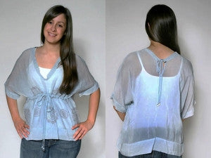 Johnny Was Cobalt Blouse - Batyana Boutique
 - 2