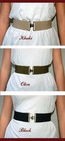 Lewis Cho Stretch Brass Buckle Belt - Batyana Boutique
 - 2