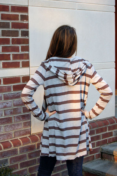 Midi Stripe Cardigan - Batyana Boutique
 - 2