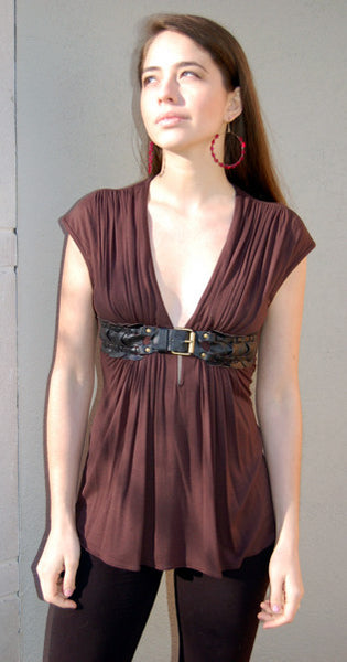Sky Belted Top - Batyana Boutique
 - 2