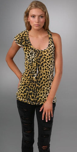 Torn by Ronny Kobo - Maryanne Cheetah Tank Top - Batyana Boutique
 - 1
