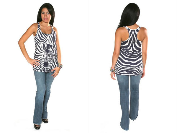 Torn by Ronny Kobo - Anne All Over Zebra Tank Top - Batyana Boutique
