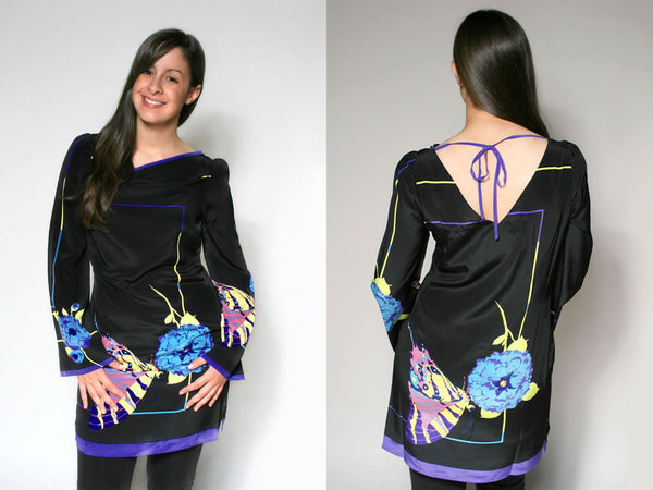 Twig Silk Dress - Batyana Boutique
 - 1